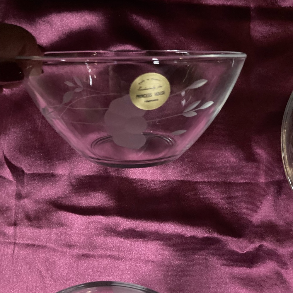 ✨Princess House crystal salad/cereal bowls.